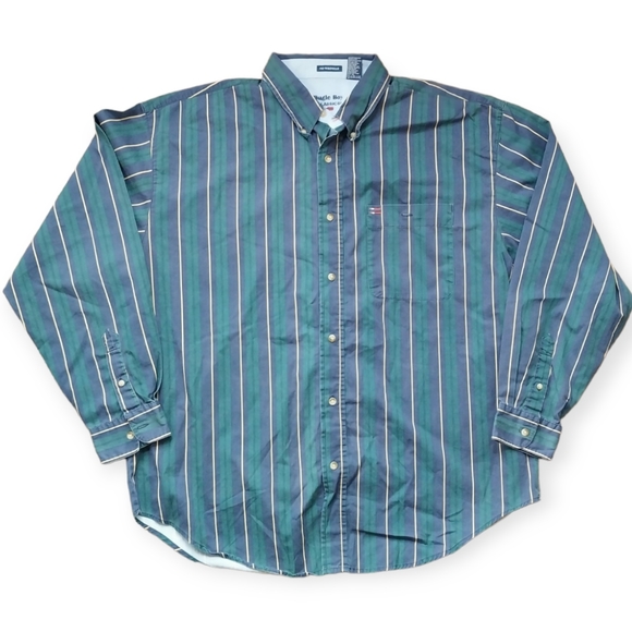 VINTAGE 90s BUGLE BOY BUTTON DOWN SHIRT - Picture 1 of 5